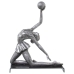 Decoratieve figuren Alexandra House Living Zilverkleurig Plastic Gymnast 11 x 19 x 23 cm