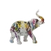 Dekorativ Figur Alexandra House Living Flerfarget Plast Elefant Maling 14 x 30 x 28 cm