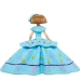 Decoratieve figuren Alexandra House Living Celeste Plastic Jurk 25 X 12 X 18 CM