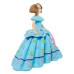 Decoratieve figuren Alexandra House Living Celeste Plastic Jurk 25 X 12 X 18 CM