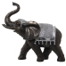 Deko-Figur Alexandra House Living Silberfarben Kunststoff Elefant 14 x 27 x 26 cm