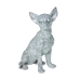 Figura Decorativa Alexandra House Living Prateado Plástico Cão 15 x 18 x 27 cm