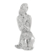 Okrasna Figura Alexandra House Living Srebrna Plastika Dama 16 x 18 x 28 cm