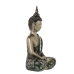 Dekorativ figur Alexandra House Living Sort Sølvfarvet Plastik Buddha 15 x 26 x 36 cm