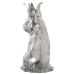 Okrasna Figura Alexandra House Living Srebrna Plastika Pes Krona 14 x 18 x 25 cm