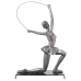 Okrasna Figura Alexandra House Living Srebrna Plastika Gimnastičar 13 x 19 x 27 cm