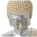 Prydnadsfigur Alexandra House Living Gyllene Silvrig Plast Buddha 17 x 27 x 40 cm