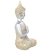 Dekoratiivkuju Alexandra House Living Kuldne Hõbedane Plastmass Buddha 17 x 27 x 40 cm