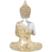 Figurka Dekoracyjna Alexandra House Living Złoty Srebrzysty Plastikowy Budda 18 x 28 x 40 cm