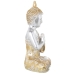 Koristehahmo Alexandra House Living Kullattu Hopeinen Muovinen Buddha 18 x 28 x 40 cm