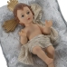 Dekorativ figur Alexandra House Living Sølvfarvet Plastik 12 x 15 x 23 cm Pude Baby Jesus