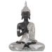 Figura Decorativa Alexandra House Living Castanho Prateado Plástico Buda 12 x 20 x 27 cm