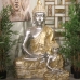 Dekorativ Figur Alexandra House Living Gyllen Sølv Plast Buddha 60 x 93 x 138 cm