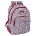 Mochila Escolar Nait Nait Flowers Castanho-avermelhado 32 x 42 x 15 cm