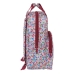 Mochila Escolar Nait Nait Flores coimbra burdeos Castanho-avermelhado 20 x 28 x 8 cm