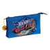 Kolme tõmblukuga pliiatsikarp Hot Wheels Sonny Meresinine 22 x 12 x 3 cm