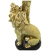 Figura Decorativa Alexandra House Living Dourado Plástico Leão Africana 13 x 17 x 38 cm