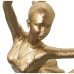 Dekorativ figur Alexandra House Living Gylden Plastik Gymnast 13 x 19 x 27 cm