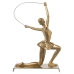 Dekorativ figur Alexandra House Living Gylden Plastik Gymnast 13 x 19 x 27 cm