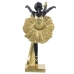 Deko-Figur Alexandra House Living Schwarz Gold Kunststoff Ballerina 14 x 18 x 26 cm