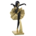 Deko-Figur Alexandra House Living Schwarz Gold Kunststoff Ballerina 14 x 18 x 26 cm