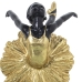 Decorative Figure Alexandra House Living Black Golden Plastic Ballerina 14 x 18 x 26 cm