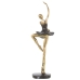 Deko-Figur Alexandra House Living Gold Kunststoff Ballerina 15 x 18 x 44 cm