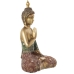 Decoratieve figuren Alexandra House Living Rood Groen Gouden Plastic Boeddha 18 x 30 x 38 cm