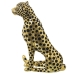 Dekoratyvinė figūrėlė Alexandra House Living Juoda Auksinis Plastmasinis Leopardas 12 x 22 x 27 cm