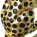 Prydnadsfigur Alexandra House Living Svart Gyllene Plast Leopard 12 x 22 x 27 cm