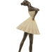 Prydnadsfigur Alexandra House Living Beige Gyllene Plast Ballerina 13 x 17 x 30 cm