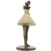 Figura Decorativa Alexandra House Living Bege Dourado Plástico Bailarina 13 x 17 x 30 cm