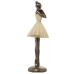 Dekorativ figur Alexandra House Living Beige Gylden Plastik Ballerina 13 x 17 x 32 cm