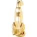 Decoratieve figuren Alexandra House Living Gouden Plastic Luipaard 47 x 36 x 81 cm