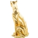 Decoratieve figuren Alexandra House Living Gouden Plastic Luipaard 47 x 36 x 81 cm