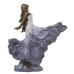 Dekorativ Figur Alexandra House Living Hvit Gyllen Plast Dame 12 x 24 x 26 cm