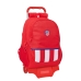 Mochila Escolar com Rodas Atlético Madrid Vermelho 32 x 44 x 16 cm