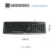 Teclado iggual QWERTY USB Preto Qwerty espanhol