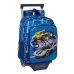 School Rucksack with Wheels Hot Wheels Sonny Navy Blue 27 x 33 x 10 cm