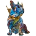 Dekorativ Figur Alexandra House Living Flerfarget Plast Hund Vinger 23 x 27 x 29 cm