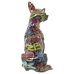 Decoratieve figuren Alexandra House Living Multicolour Plastic Hond 15 x 18 x 27 cm