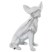 Deko-Figur Alexandra House Living Kunststoff Hund 15 x 18 x 27 cm Marmor