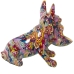 Prydnadsfigur Alexandra House Living Multicolour Plast Hund 19 x 32 x 27 cm Skål