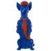 Figura Decorativa Alexandra House Living Azul Laranja Plástico Cão Gravata 13 x 16 x 30 cm