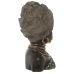 Busto Alexandra House Living Gris Plástico Africana 21 x 25 x 35 cm