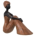 Deko-Figur Alexandra House Living Braun Kunststoff Afrikanerin 12 x 23 x 24 cm