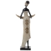 Dekorativ Figur Alexandra House Living Beige Plast Afrikansk dame 16 x 25 x 58 cm