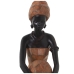 Deko-Figur Alexandra House Living Braun Kunststoff Afrikanerin 12 x 23 x 24 cm