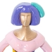 Dekorativ figur Alexandra House Living Multifarvet Plastik Kjole 19 x 13 x 21 cm