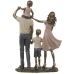 Statua Decorativa Alexandra House Living Plastica Dorato Famiglia 11 x 22 x 28 cm